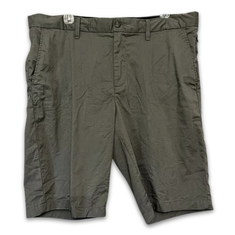 14th & Union Chino Shorts Zip/Drawstring Lightweight Slim Fit Dark Gray 38 NWOT